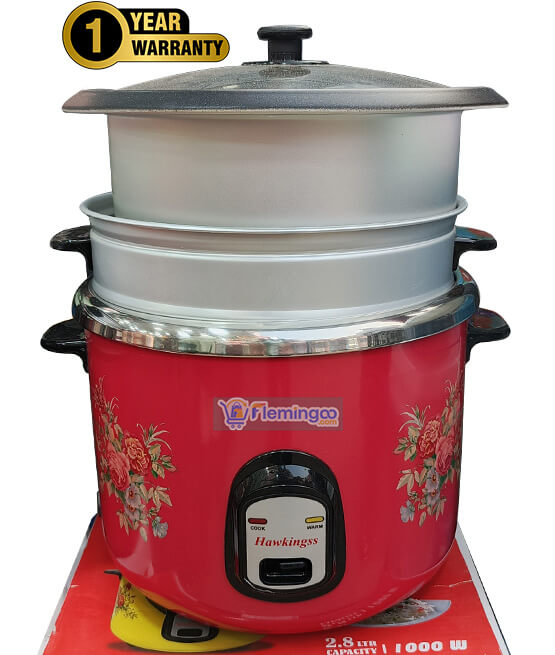 Hawkingss Rice Cooker 1.8Ltr SFB-5702 Jointless Body (Double Pot)