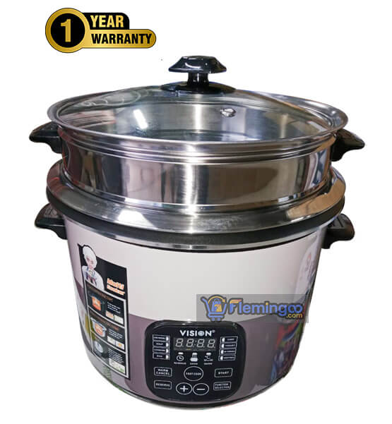 Vision 1100W Multi Cooker 3.0Ltr Smart Rice Cooker
