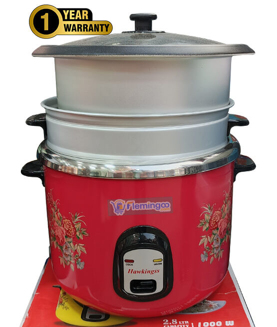 Hawkingss Rice Cooker 2.8Ltr SFB-5704 Jointless Body (Double Pot) 