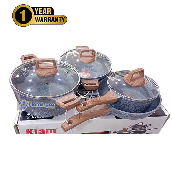 Kiam Die Casting 7pcs Cookware Set