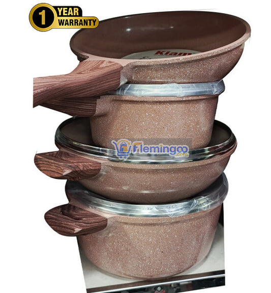 Kiam Die Casting 7pcs Cookware Set (Induction Bottom)