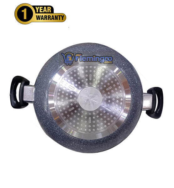 Kiam Marble Coating Non-Stick Karai Induction Bottom