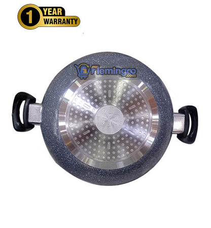 Kiam Marble Coating Non-Stick Karai Induction Bottom