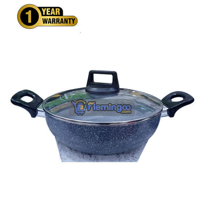 Kiam Marble Coating Non-Stick Karai Induction Bottom