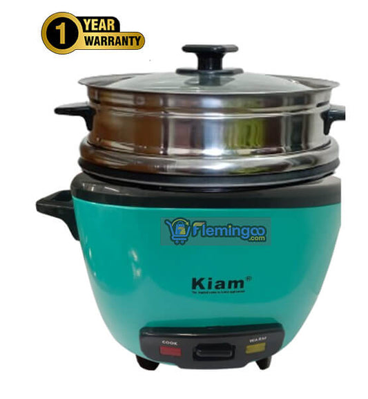 Kiam Rice Cooker 2.8L DRC-9704 SS Body (Double Pot)
