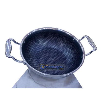 Kiam Tri Ply Honeycomb Hi-Tech SS Karai (Induction Bottom)