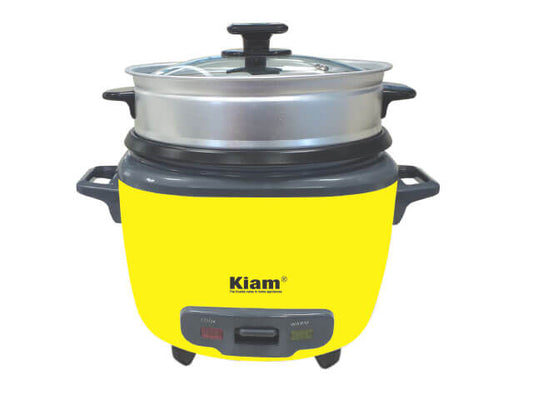 Kiam Rice Cooker 2.8L DRC-9704 SS Body (Double Pot)