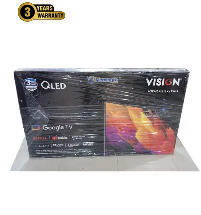 Vision 43” QLED Google TV 4K- PQ6 Galaxy Plus